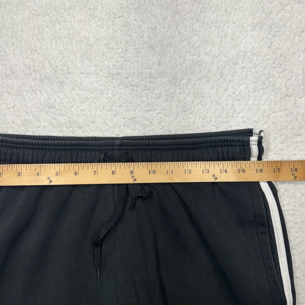 Adidas Sweat Track Pants‎ Joggers Black White Stripes Men's Size L